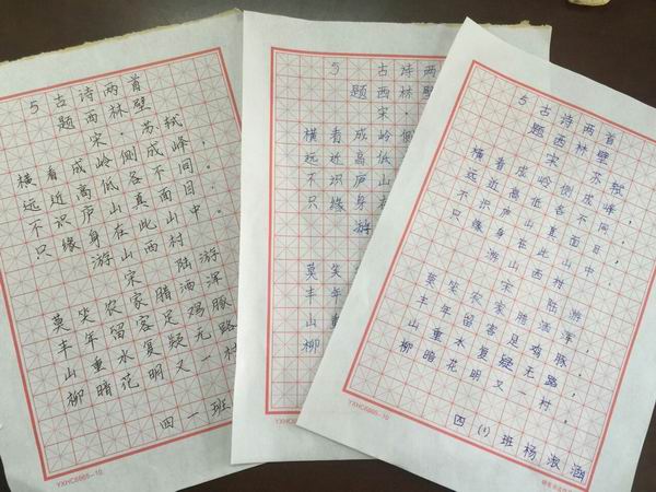 [惠济] 实验小学举行"我写字最规范"书法比赛活动