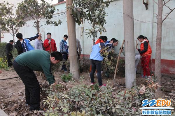 郑州19中学生开展爱绿植绿护绿志愿服务活动