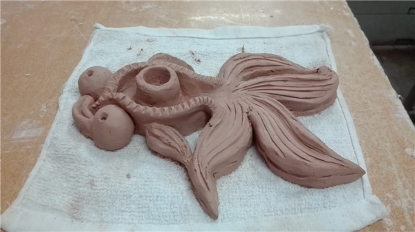 学生泥塑作品五