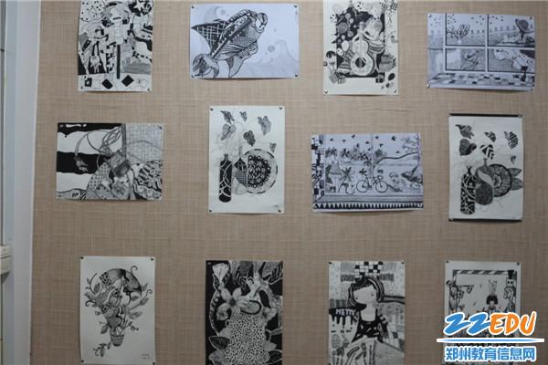 郑州106中学初中写生优秀美术作业有何创新