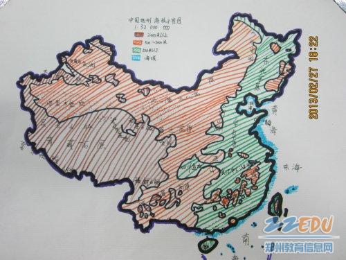 发挥自己的想象力,画一幅中国地图.图片