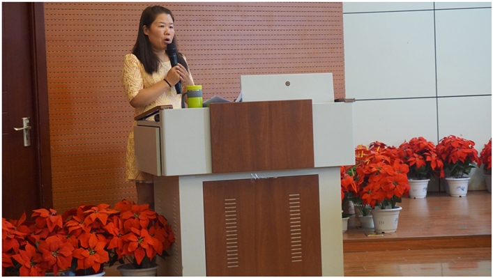 孙艳老师代表学校进行经验汇报