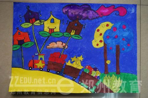 郑州二中科学幻想绘画学生参赛作品