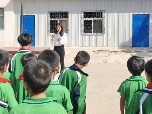 [荥阳] 广武七小举行新学期开学典礼