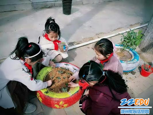 孩子们一起合作栽种绿植_调整大小 孩子们一起合作栽种绿植_调整大小