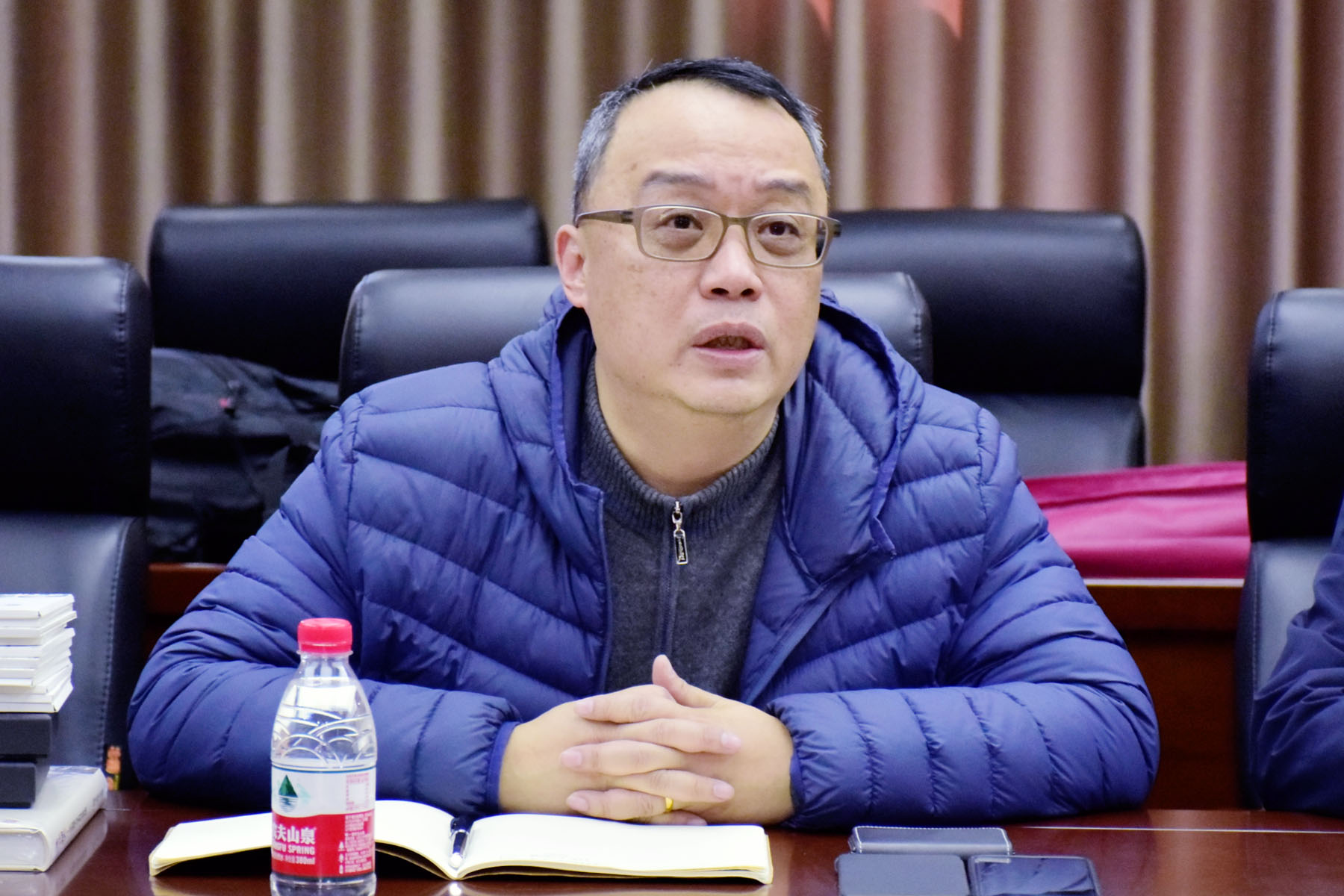 华东师范大学河南招生宣传组组长,设计学院党委书记魏勇致辞.