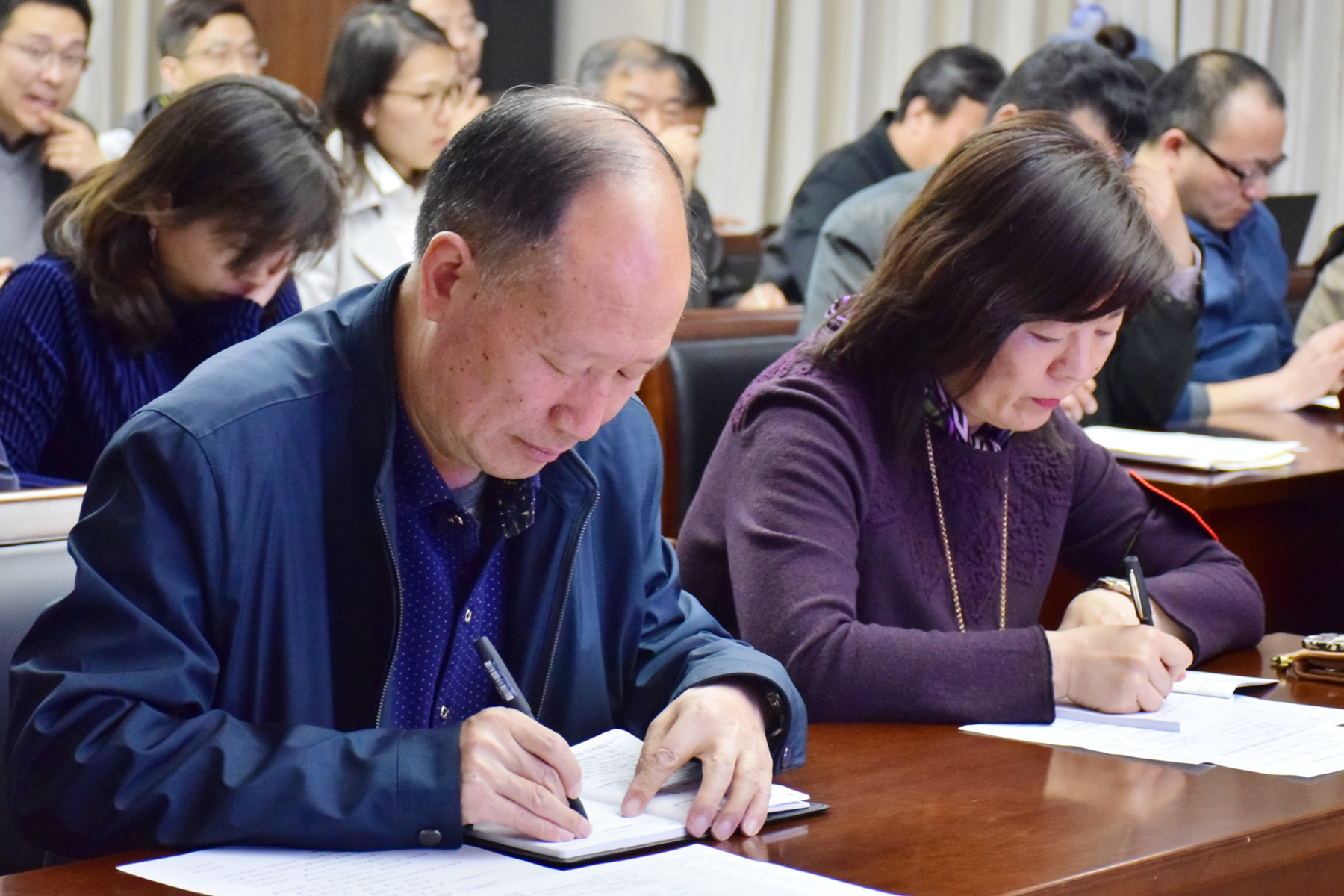 郑州47中副校长栗红涛,督学曹俊华,督学杨长风,督学姚强,高一,高二