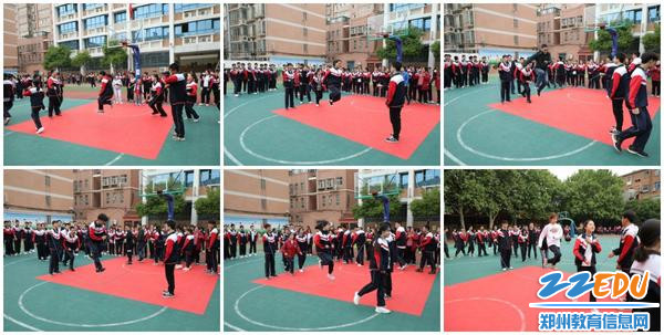 各班学生激情跳绳 各班学生激情跳绳