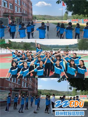 郑州60中支教老师利用课余时间指导学生排练