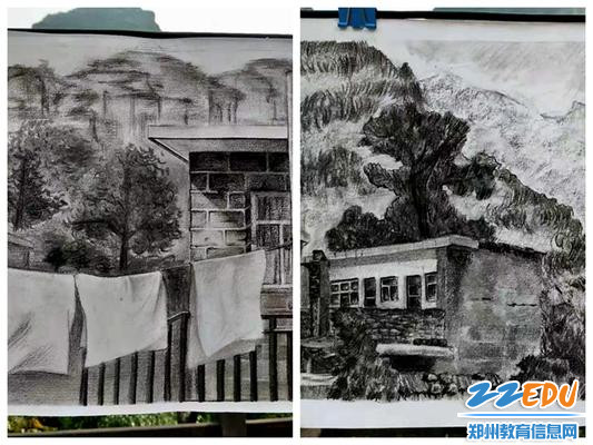 百花齐放百画争艳――郑州106中学金秋太行写生精美画作来袭