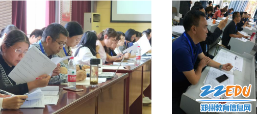 副校长夏向阳、副校长齐伟认真观课并做记录 副校长夏向阳、副校长齐伟认真观课并做记录