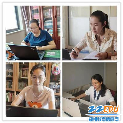 4 郑州42中的老师们线上教学，以坚守庆祝岗位庆祝教师节