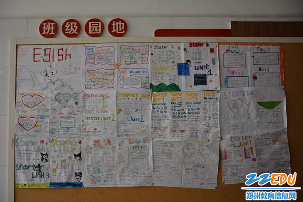 1 班级文化墙展示英语特色作业