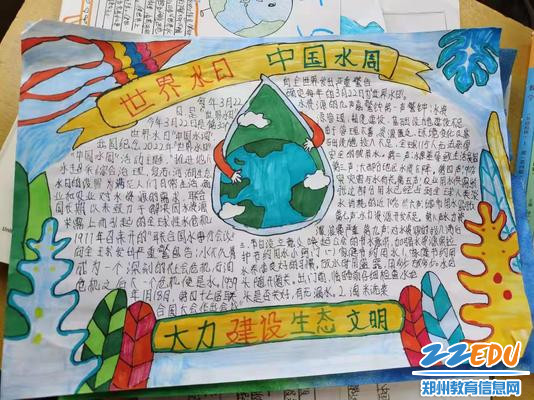 世界水日、中国水周手抄报 世界水日、中国水周手抄报