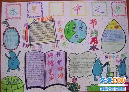 学生用手抄报宣传节约用水 学生用手抄报宣传节约用水
