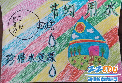 胖庄小学世界水日主题绘画_调整大小 胖庄小学世界水日主题绘画_调整大小