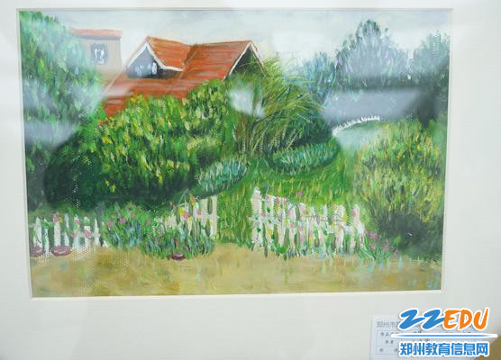 郑州市第五高级中学高二（七班）王浩雅水粉画作