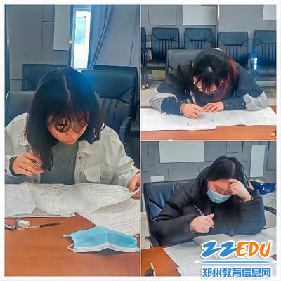 1.语文组青年教师在认真答题 1.语文组青年教师在认真答题