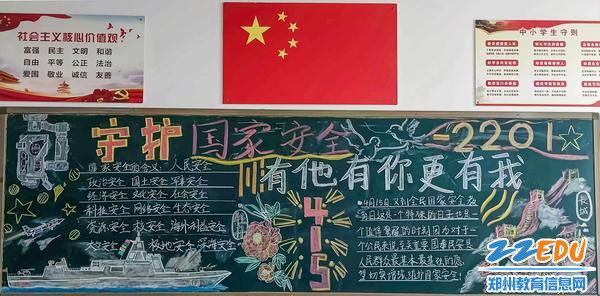 5学生精心绘制维护国家安全主题黑板报 5学生精心绘制维护国家安全主题黑板报