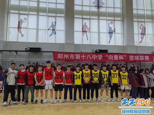 比赛队员合影