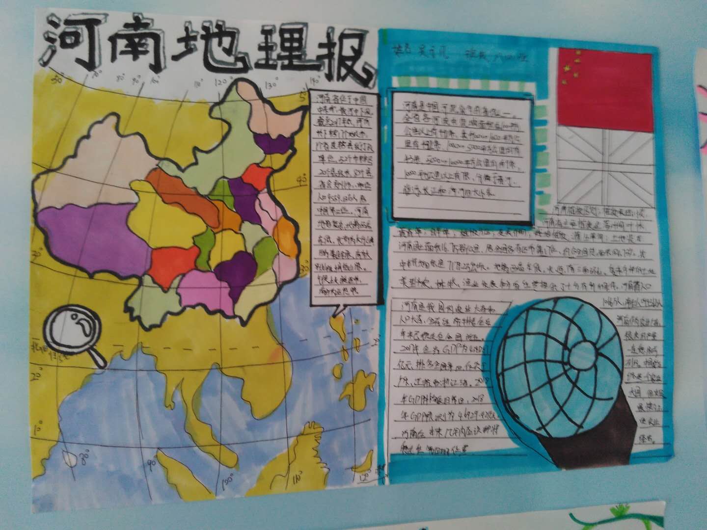 河南名人手抄报