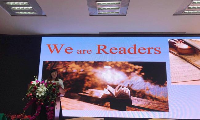 郑东新区外国语中学教研组长刘军荣老师做主题分享