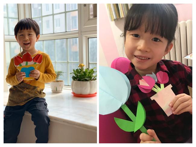 4看看我给妈妈做的礼物漂亮吗