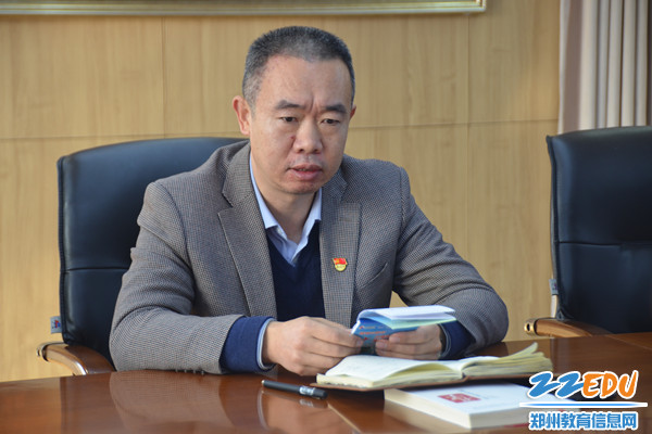 学校党总支书记,校长马海峰做安全工作部署_副本